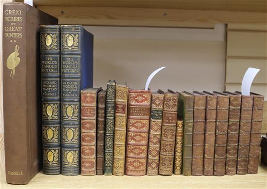 A quantity of bindings, Art books, etc.